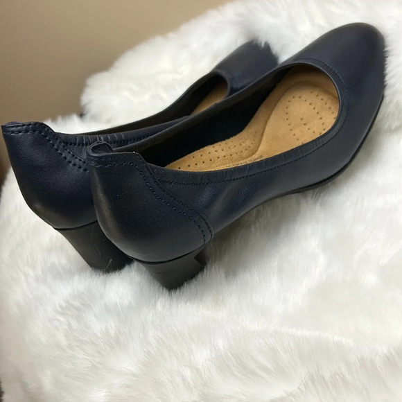Clark’s women leather shoes, NEW! Chunky heel,Neiley Pearl,comfy,office,classy - Picture 6 of 14